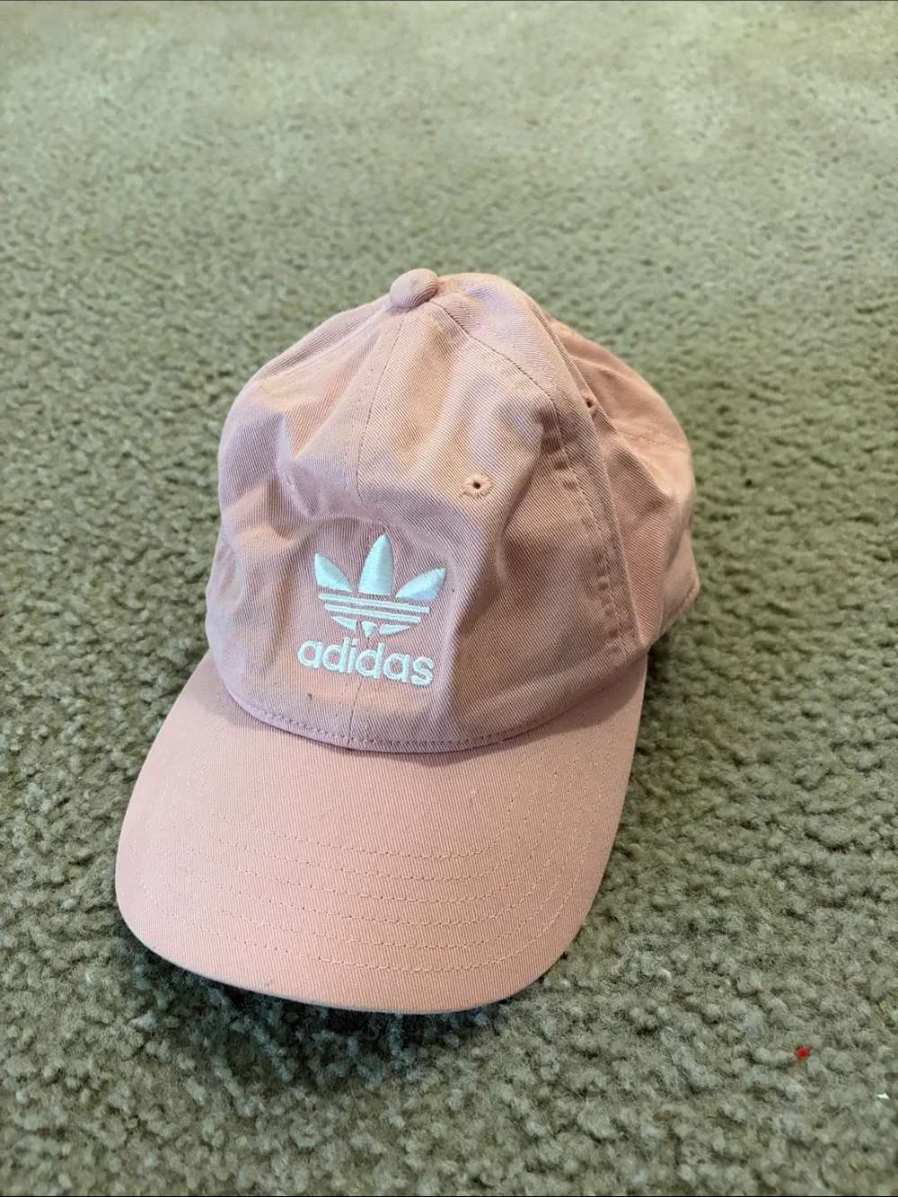 adidas Kids Light Pink Trefoil Cap